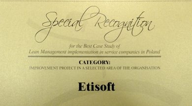 Etisoft HR Department -award